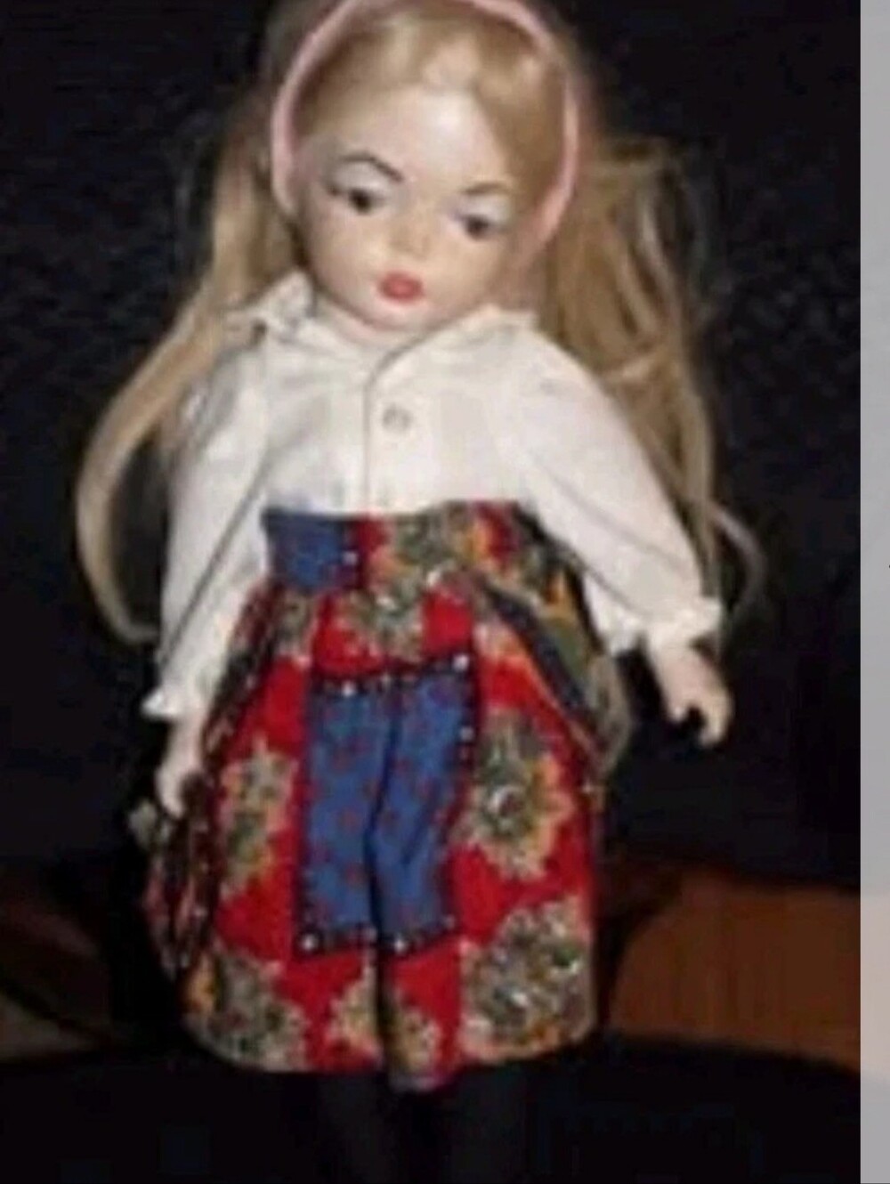 Vintage 1976 China Doll w Complete Wardrobe (Height 17") One Of A Kind!!